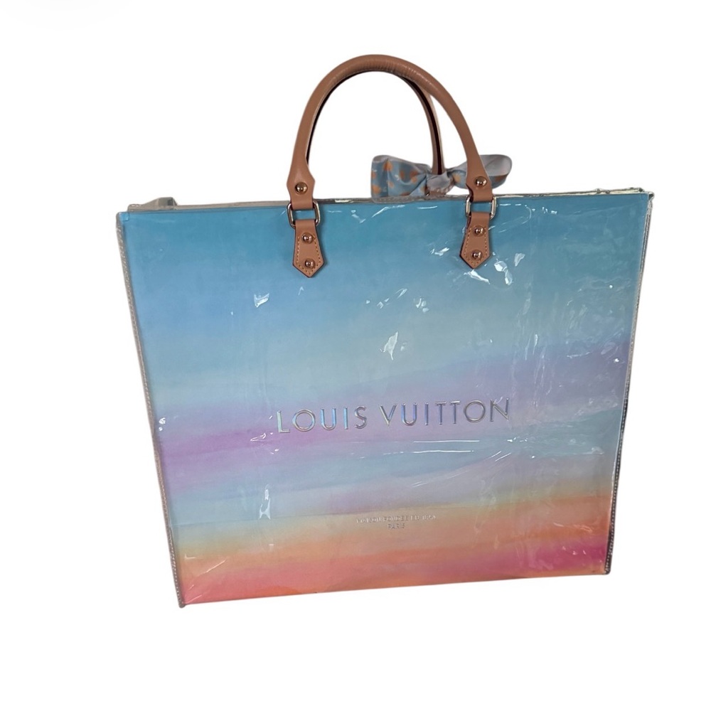 Authentic Louis Vuitton Gradient Blue and Pink Tote - Picture 3 of 6